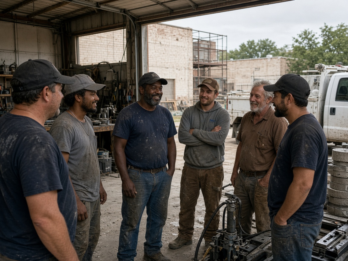 The Dallas Foundation Repair team at work in Dallas
